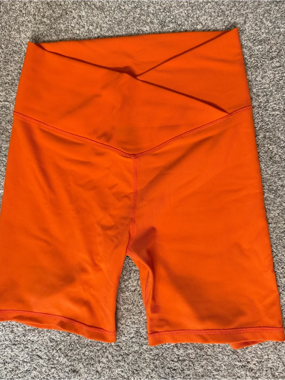 Wilo High-Rise Orange Shorts
